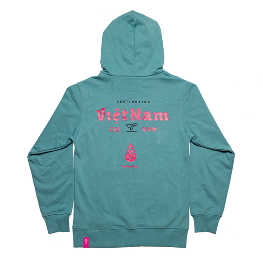 VietFive Destination Hoodie (teal): Vietnam