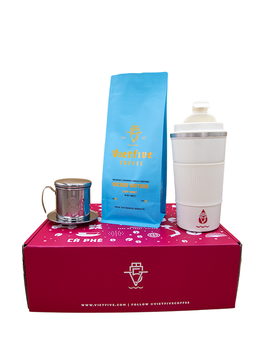 VietFive Coffee Kit (Phin, Robusta Beans, with Tumbler)