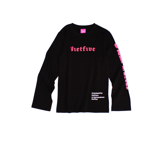 Destination Crew Premium Cotton Black Tee