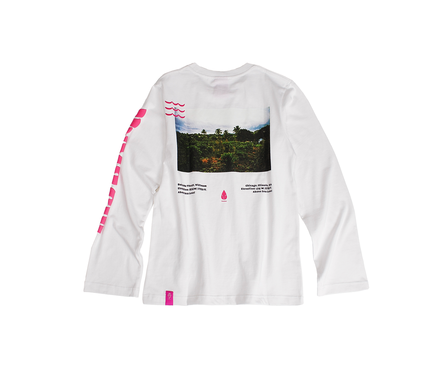 Destination Crew Premium Cotton Tee (White)