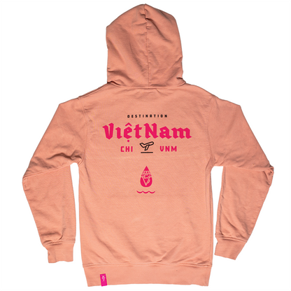 VietFive Destination Hoodie-Peach: Vietnam